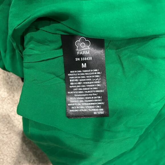 NWT Farm Rio Black Lace Long Sleeve Midi Dress Tasseled Sweetheart Neck Size M - Picture 7 of 7